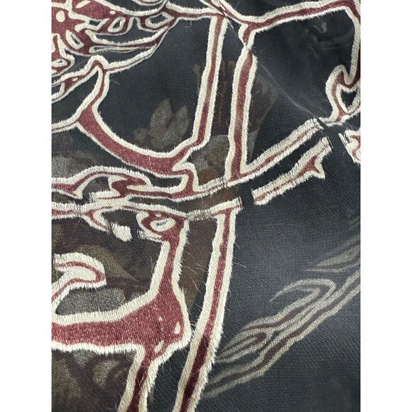 Citron Santa Monica Silk Blend Layered Kimono Topper Long Asian Artsy Art Size L - Picture 13 of 16